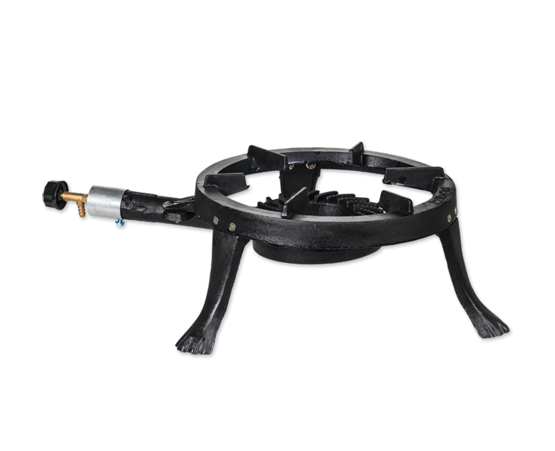 Zilan Industrial Gas Cooker, ZLN5761 — Heavy-Duty Stainless Steel Single Burner Gas Stove for Commercial and Home Use, High Heat Output, Durable Cast Iron Burner