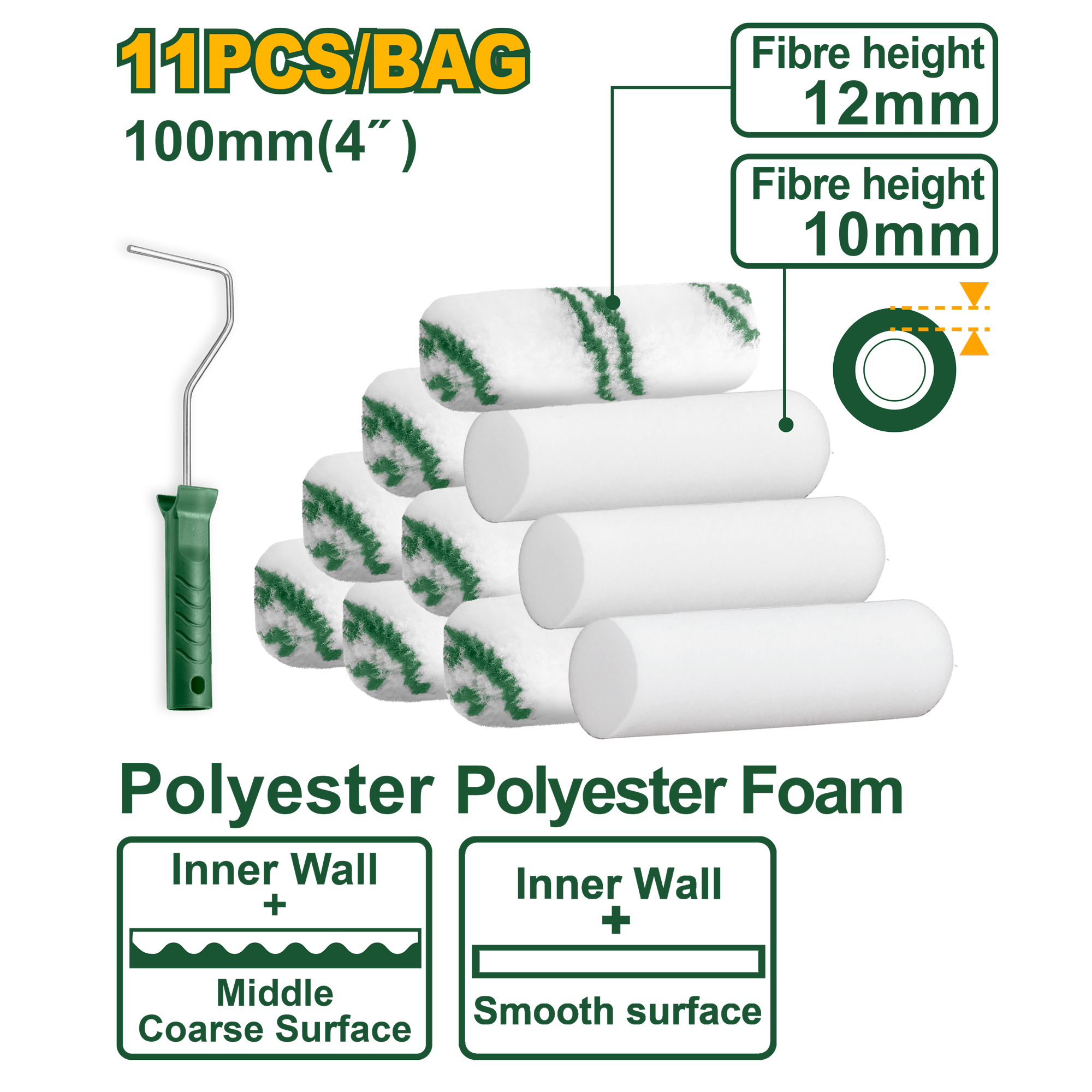 Cylinder Brush 11-in-1 Set (Inner Wall)