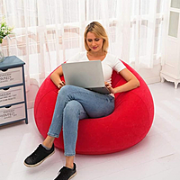 Bean Bag - iNFLATABLE SOFA -SIGLE SIZE -110,110,85(Red) Bean Bag - iNFLATABLE SOFA -SIGLE SIZE -110,110,85(Red)