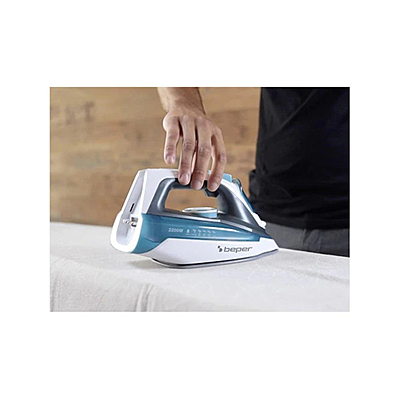 Beper 50.161 Cordless Steam Iron – 300ML Water Tank, Powerful Steam Burst, Adjustable Temperature Control, Fast Heating, and Ergonomic Design