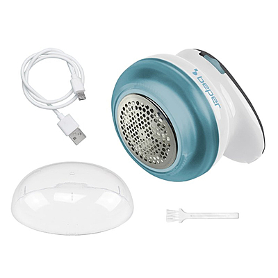 Beper 50.245 Rechargeable Lint Remover – Portable Fabric Shaver with Precision Blades, Adjustable Height, Large Detachable Lint Container, and USB Charging