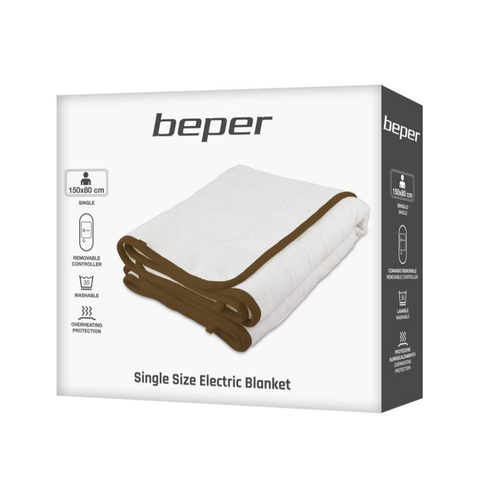 Beper Single Size Electril Blanket,60W P203TFO100
