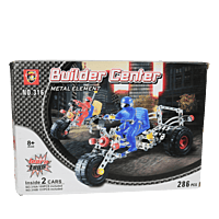 Builder Center Metal Element Set – 286 Pieces, Premium Quality Construction Kit for Building and Assembling Projects, Perfect for DIY Enthusiasts, Hobbyists, and Educational Purposes Builder Center Metal Element Set – 286 Pieces, Premium Quality Construction Kit for Building and Assembling Projects, Perfect for DIY Enthusiasts, Hobbyists, and Educational Purposes