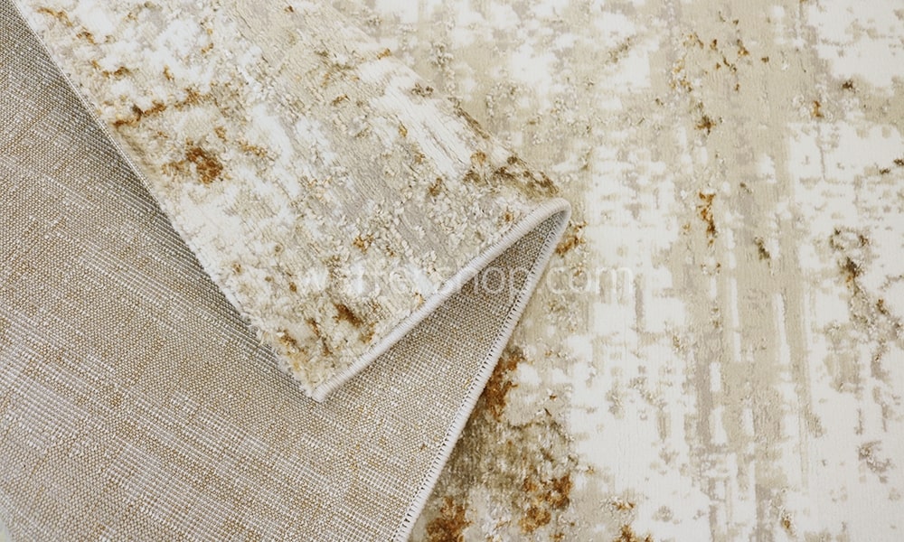 Weathered Stone Texture Rug Beige/Gold, Winter Carpet Flosh Modern 80x150cm - Turkish Carpet with Belgian threads Weathered Stone Texture Rug Beige/Gold, Winter Carpet Flosh Modern 80x150cm - Turkish Carpet with Belgian threads