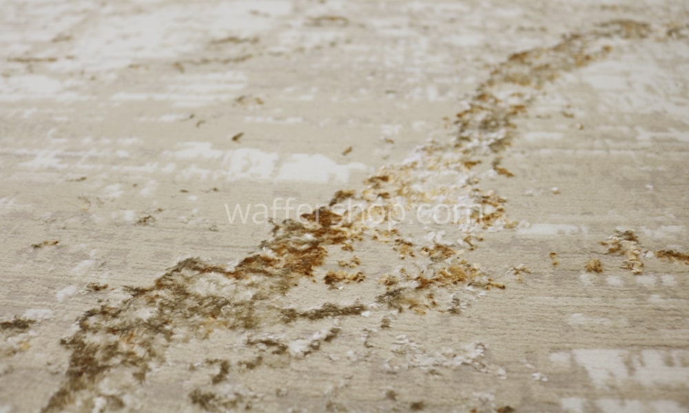 Weathered Stone Texture Rug Beige/Gold, Winter Carpet Flosh Modern 80x150cm - Turkish Carpet with Belgian threads Weathered Stone Texture Rug Beige/Gold, Winter Carpet Flosh Modern 80x150cm - Turkish Carpet with Belgian threads