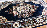Imperial Medallion Shirazi Navy Winter Carpet - 1x2m Imperial Medallion Shirazi Navy Winter Carpet - 1x2m