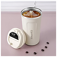 Coffee Mugs Stainless Steel Vacuum Coffee Mugs 510 ml White