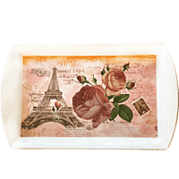 Chic Coffee Paris Flowers Tray – Pink, 57cm x 35cm – Beautiful and Durable Serving Tray with Elegant Parisian Floral Design, Perfect for Serving Coffee, Tea, Snacks, and Beverages Chic Coffee Paris Flowers Tray – Pink, 57cm x 35cm – Beautiful and Durable Serving Tray with Elegant Parisian Floral Design, Perfect for Serving Coffee, Tea, Snacks, and Beverages