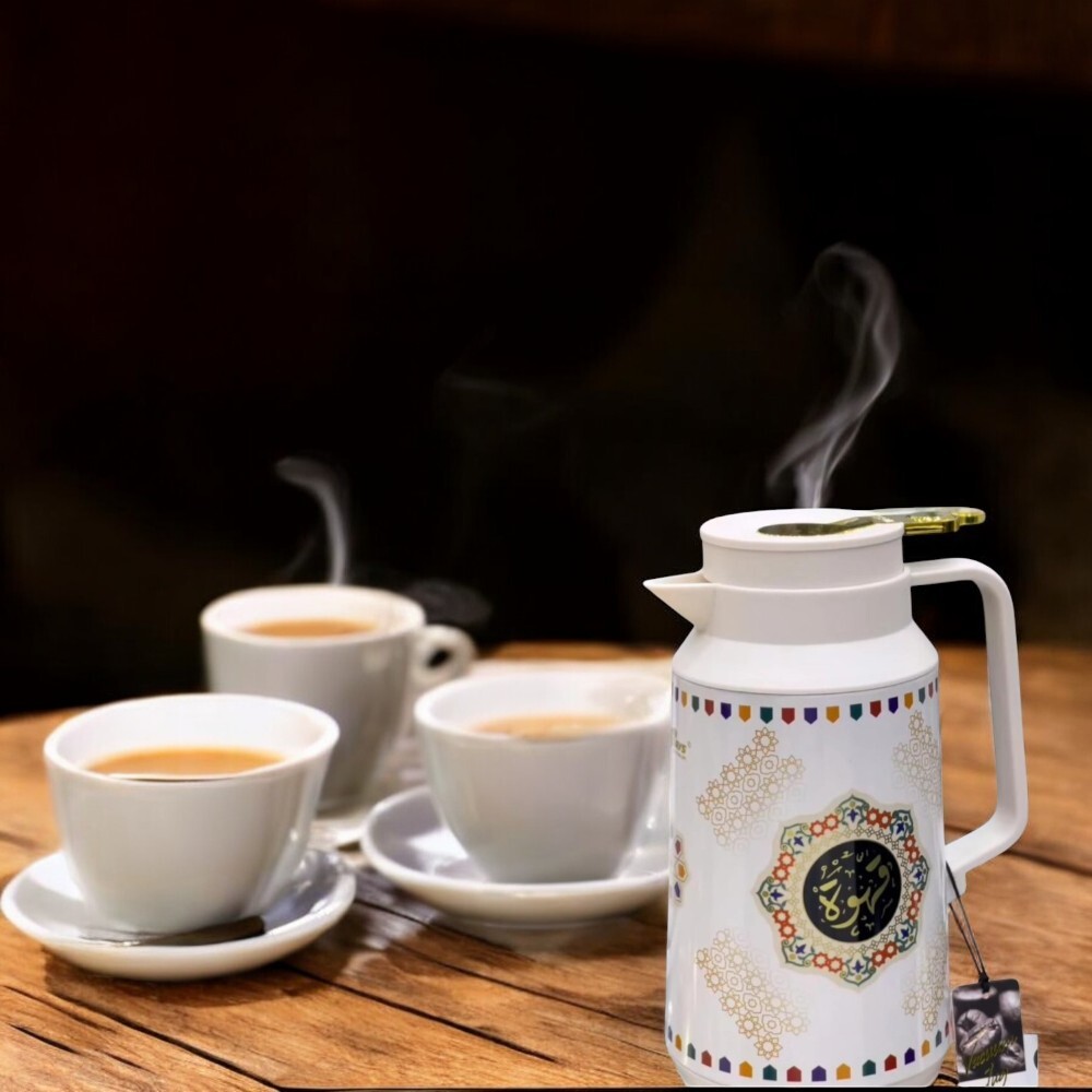 DAY DAYS , Oriental Tea & Coffee Vacuum Jug with press Button , Cream ...