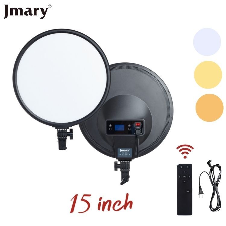 Jmary FM-15RS 15-Inch Professional Panel Video Light – 210PCS LED Beads, 40W Power, Adjustable Color Temperature 3000K-6000K, High CRI ≥80, Wide Voltage 100-240V, 340mm Size Jmary FM-15RS 15-Inch Professional Panel Video Light – 210PCS LED Beads, 40W Power, Adjustable Color Temperature 3000K-6000K, High CRI ≥80, Wide Voltage 100-240V, 340mm Size