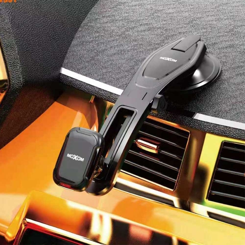 Moxom MX-VS31 Magnetic Phone Holder Stable and Stylish Base 360° Rotatable Magnetic Mount Compact Universal Car Phone Stand Secure Magnetic Fixation & Adjustable Viewing Angle