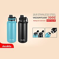 Decakila- 2PCSX900ML Stainless Water Dispenser, BPA free, set of 2 pieces 900Ml (Hot and Cold ) Decakila- 2PCSX900ML Stainless Water Dispenser, BPA free, set of 2 pieces 900Ml (Hot and Cold )