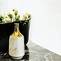 Decorative Flower Holder - White Decorative Flower Holder - White