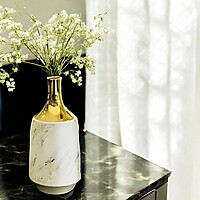 Decorative Flower Holder - White Decorative Flower Holder - White