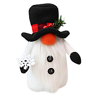 Delightful Holiday Gnome – White and Black - 30cm