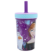 Disney-Stor Drop Safe Silicone Straw PP Tumbler 370ml Frozen Violet, 74287 Disney-Stor Drop Safe Silicone Straw PP Tumbler 370ml Frozen Violet, 74287