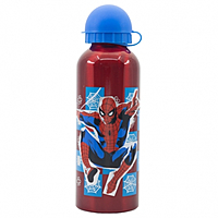 Disney Stor High Aluminium Bottle 530ml Spiderman Arachnid Grid, 74760 Disney Stor High Aluminium Bottle 530ml Spiderman Arachnid Grid, 74760