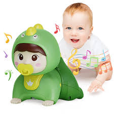 HUANGER Baby Crawling Toy with Light and Sound: Interactive Educational Toy for Infants and Toddlers