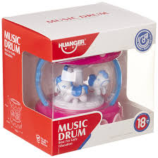 HUANGER Baby Music Drum Horse Ride with Music and Lights - Interactive Musical Ride