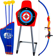 Bow and Arrow Set for Kids 6310 – Realistic Archery Toy with 1 Bow, 3 Safe Arrows, Carry Pouch & Target Board ABS Plastic Lightweight & Safe Outdoor/Indoor Archery Game Bow and Arrow Set for Kids 6310 – Realistic Archery Toy with 1 Bow, 3 Safe Arrows, Carry Pouch & Target Board ABS Plastic Lightweight & Safe Outdoor/Indoor Archery Game