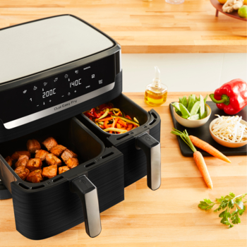TEFAL Dual Easy Fry Air Fryer 8.3L – Dual Drawer Air Fryer with 2 Sizes