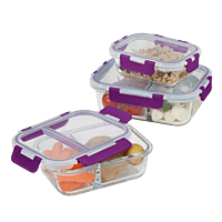 Ernesto Glass Lunch Box set of 3 Ernesto Glass Lunch Box set of 3