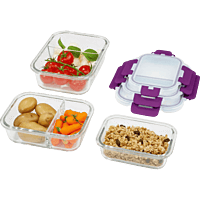 Ernesto Glass Lunch Box set of 3 Ernesto Glass Lunch Box set of 3