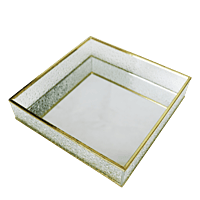 Luxurious Golden Square Mirror Tray – Elegant and Stylish Decorative Tray with Gold Finish, Perfect for Displaying Perfumes, Jewelry, Candles, or as a Chic Centerpiece Luxurious Golden Square Mirror Tray – Elegant and Stylish Decorative Tray with Gold Finish, Perfect for Displaying Perfumes, Jewelry, Candles, or as a Chic Centerpiece