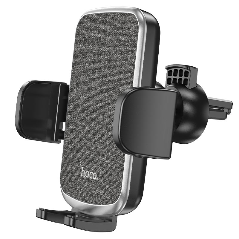 Hoco CA94 Polaris Push-Type Air Outlet Car Phone Holder – Universal Adjustable Mount for 4.5–6.7-Inch Smartphones, Durable ABS Build with Tanning Texture Finish, Secure Air Vent Clip Hoco CA94 Polaris Push-Type Air Outlet Car Phone Holder – Universal Adjustable Mount for 4.5–6.7-Inch Smartphones, Durable ABS Build with Tanning Texture Finish, Secure Air Vent Clip