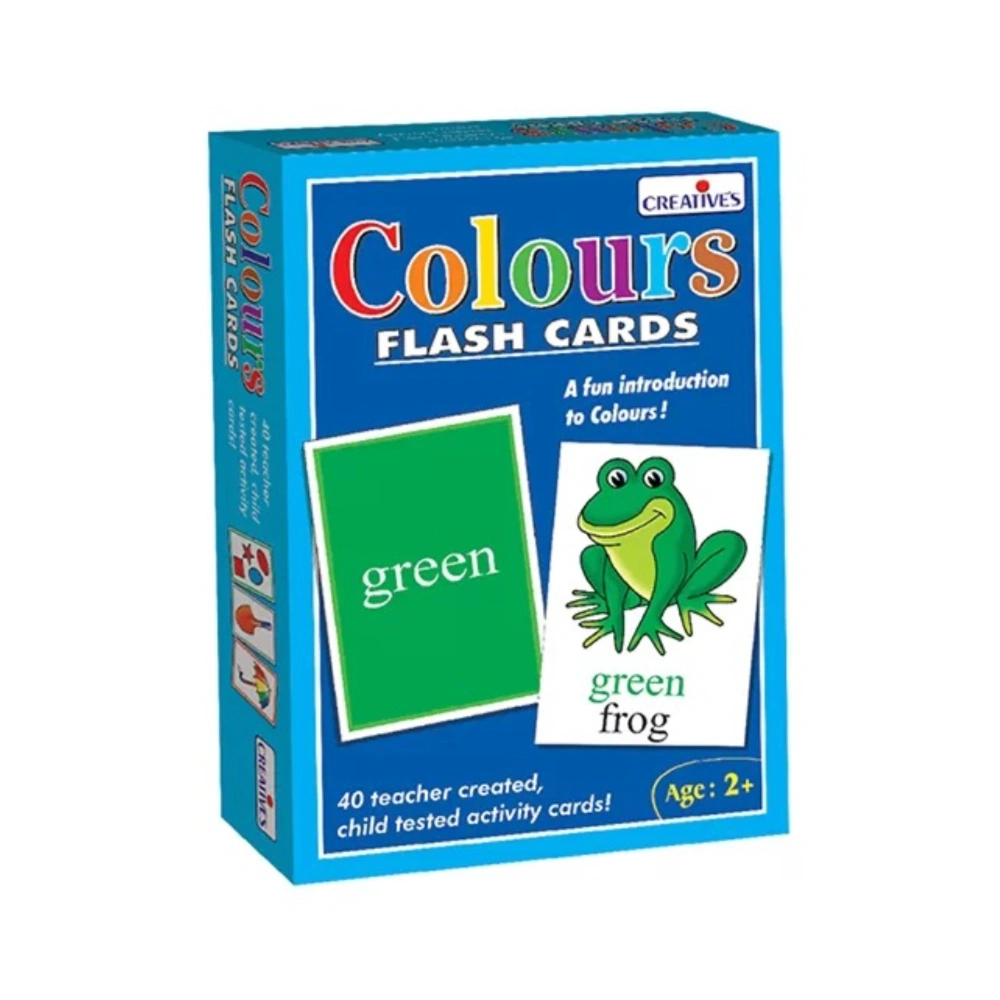 CREATIVE Colours Flash Cards (24 Pieces) – A Fun & Interactive Way to Teach Kids About Colors and Their Names