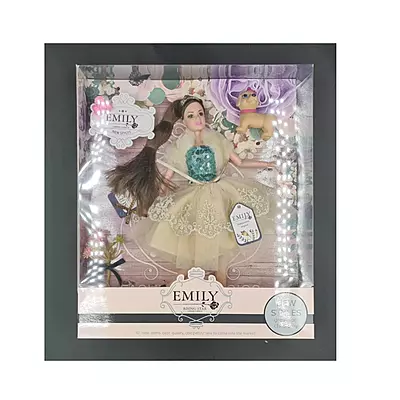 Emily Doll with Puppy – A Charming Fashion Doll with Adorable Puppy Companion for Imaginative Play and Creative Storytelling