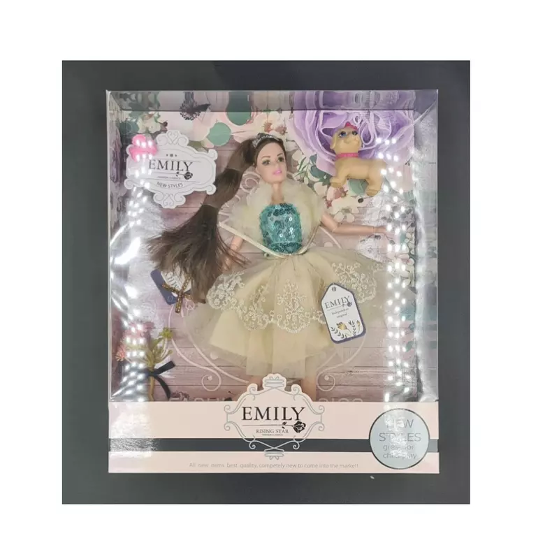 Emily Doll with Puppy – A Charming Fashion Doll with Adorable Puppy Companion for Imaginative Play and Creative Storytelling