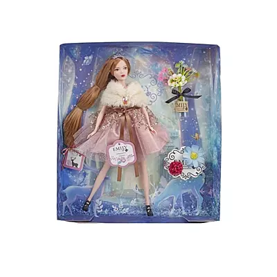 Emily Fashion Classics Doll with Flower – A Timeless Fashion Doll Featuring Emily in Elegant Attire with a Beautiful Flower Accessory for Creative Play, Fashionable Adventures