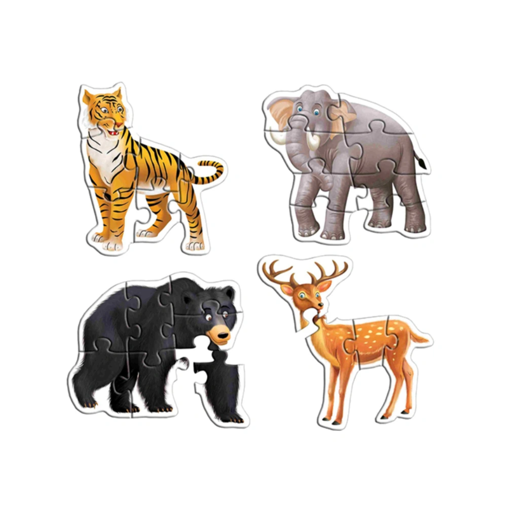 Creative Early Puzzles - Wild Animals: Engaging 6-Piece Educational Puzzle Set for Young Learners to Discover the Fascinating World of Wild Animals and Develop Cognitive Skills Creative Early Puzzles - Wild Animals: Engaging 6-Piece Educational Puzzle Set for Young Learners to Discover the Fascinating World of Wild Animals and Develop Cognitive Skills