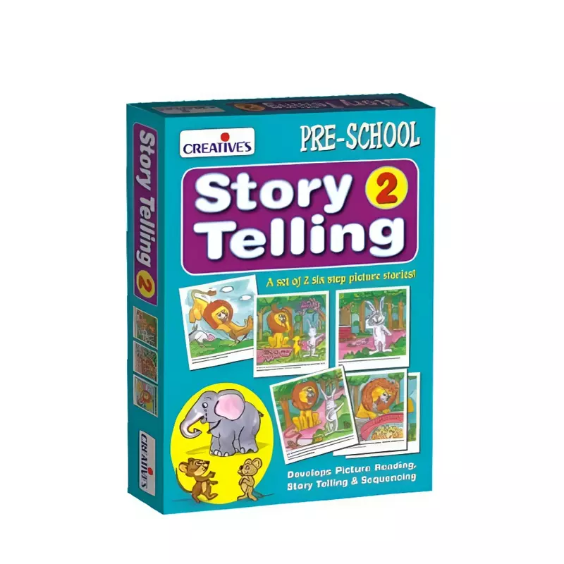Story Telling Step-by-Step-2 (6 Steps) / 24P – An Engaging & Interactive Learning Tool to Enhance Storytelling and Logical Thinking