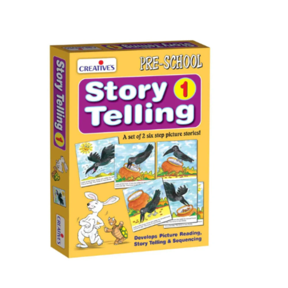 Story Telling Step-by-Step-1 (6 Steps) / 24P – A Fun & Interactive Tool to Develop Early Narrative Skills
