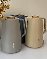 FEENIK- Vacuum Jug Thermos For Hot & Cold -PP Body & Pink Glass Liner , PP BODY+PINK 1.0 L , Beige FEENIK- Vacuum Jug Thermos For Hot & Cold -PP Body & Pink Glass Liner , PP BODY+PINK 1.0 L , Beige