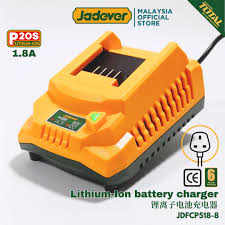 JADEVER JDFCP518 20 V / 1.8 A Battery Charger for P20S Series โ 220-240 V Input JADEVER JDFCP518 20 V / 1.8 A Battery Charger for P20S Series โ 220-240 V Input