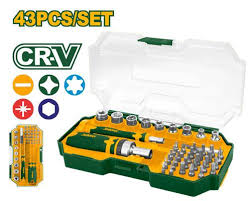 Jadever JDSS8B43 Premium 43-Piece Multi-Function Screwdriver & Bit Set – Heavy-Duty CR-V Steel Toolkit