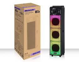 MRD-888 8-Inch Triple Woofer Professional Bluetooth Party Speaker System with Deep Bass, Rechargeable Battery, USB/TF/AUX/FM Inputs MRD-888 8-Inch Triple Woofer Professional Bluetooth Party Speaker System with Deep Bass, Rechargeable Battery, USB/TF/AUX/FM Inputs