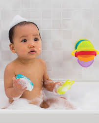Playgro Deluxe Spinning Bath Wheel — Interactive Water-Powered Bath Toy with Suction Mount, Dual Scoops & Spinning Characters — Stimulate Baby’s Senses During Bath Time