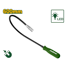 Jadever JDME4E61 โ 600mm Flexible Magnetic Pick-Up Tool with LED Lighting Function | 5LBS Magnetic Power | Flexible Shaft | Durable Plastic Handle Jadever JDME4E61 โ 600mm Flexible Magnetic Pick-Up Tool with LED Lighting Function | 5LBS Magnetic Power | Flexible Shaft | Durable Plastic Handle