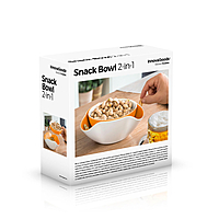 InnovaGoods 2-In-1 Snack Bowl 2 Pieces, High-quality,Plastic Durable V0101112 InnovaGoods 2-In-1 Snack Bowl 2 Pieces, High-quality,Plastic Durable V0101112