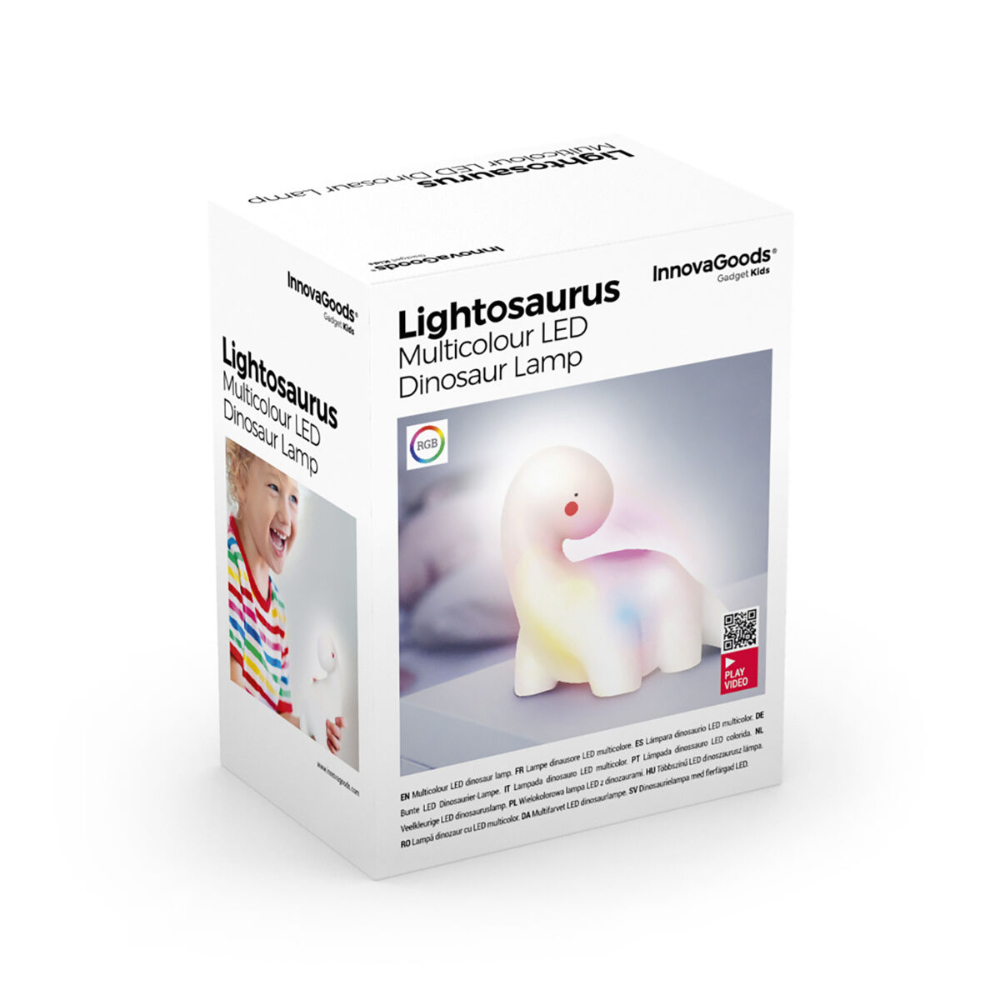 InnovaGoods Dinosaur Multicolour Led Lamp Lightosaurus, V0103002 InnovaGoods Dinosaur Multicolour Led Lamp Lightosaurus, V0103002