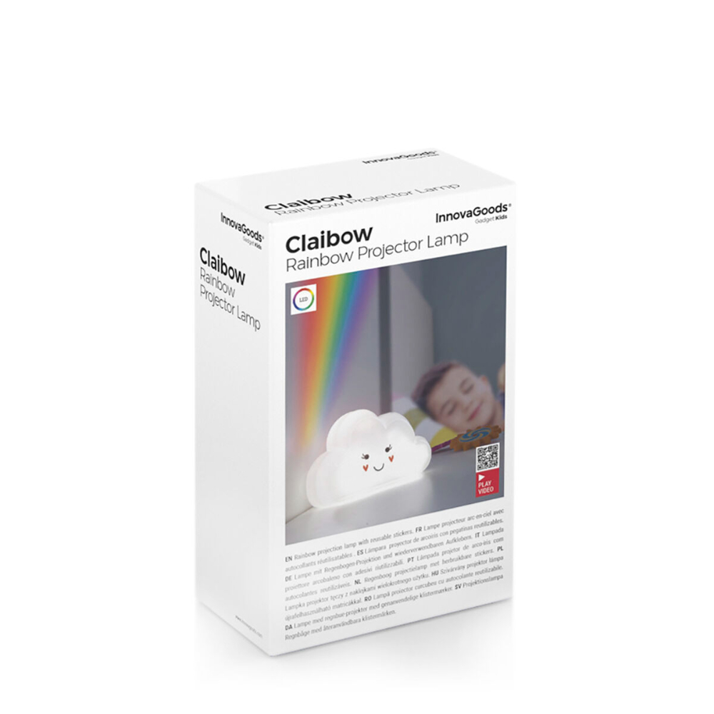 InnovaGoods Lamp With Rainbow Projector And Stickers Claibow, V0103348 InnovaGoods Lamp With Rainbow Projector And Stickers Claibow, V0103348