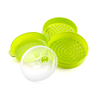InnovaGoods Microwave Double Steamer Codowave, V0101128 InnovaGoods Microwave Double Steamer Codowave, V0101128