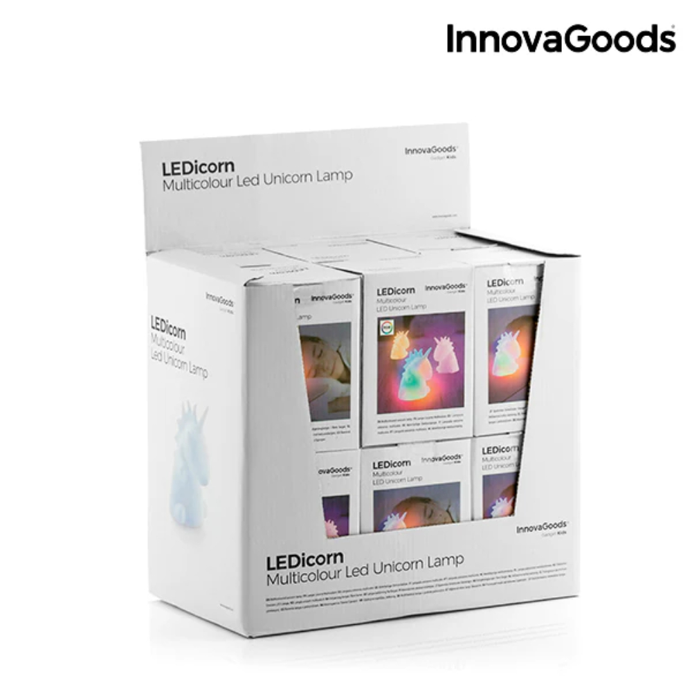 InnovaGoods Multicolour Unicorn Lamp Ledicorn, V0100966 InnovaGoods Multicolour Unicorn Lamp Ledicorn, V0100966