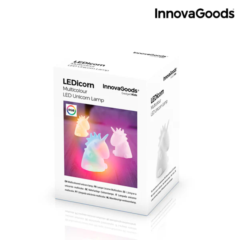 InnovaGoods Multicolour Unicorn Lamp Ledicorn, V0100966 InnovaGoods Multicolour Unicorn Lamp Ledicorn, V0100966