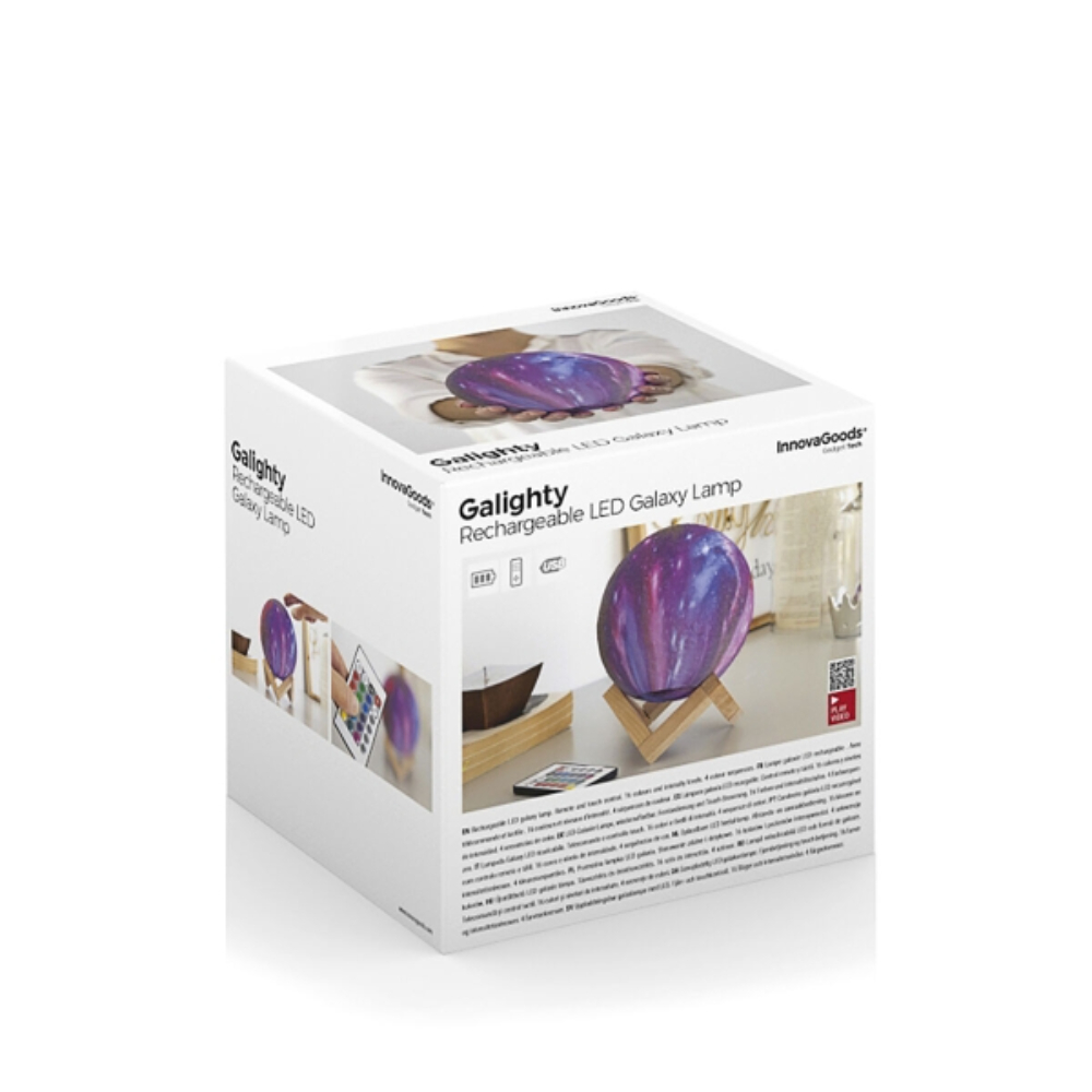 InnovaGoods Rechargeable Galaxy Led Lamp Galighty, V0103401 InnovaGoods Rechargeable Galaxy Led Lamp Galighty, V0103401
