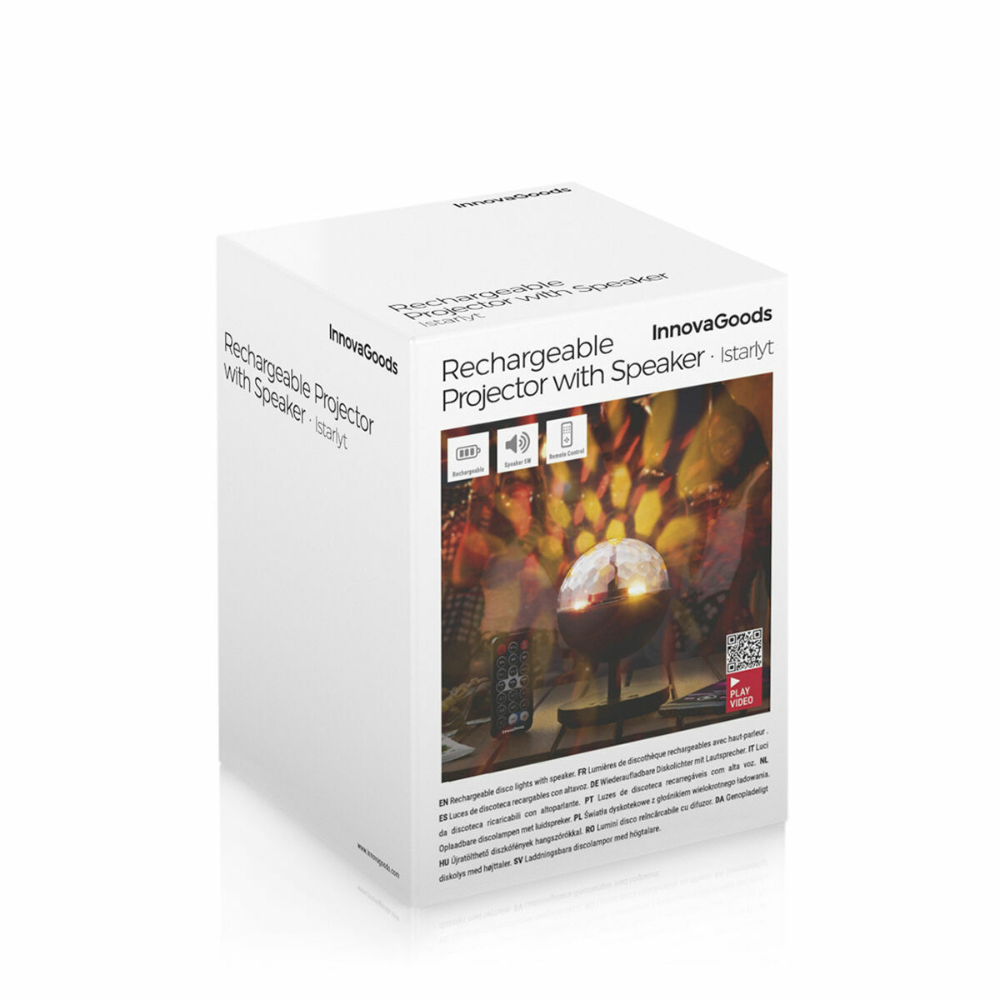InnovaGoods Rechargeable Led Projector With Speaker Istarlyt, V0103838 InnovaGoods Rechargeable Led Projector With Speaker Istarlyt, V0103838